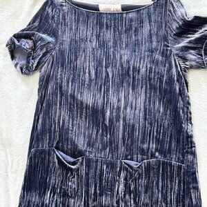 Anthropologie Velvet Sheath Dress